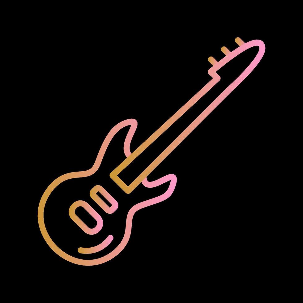 icono de vector de guitarra