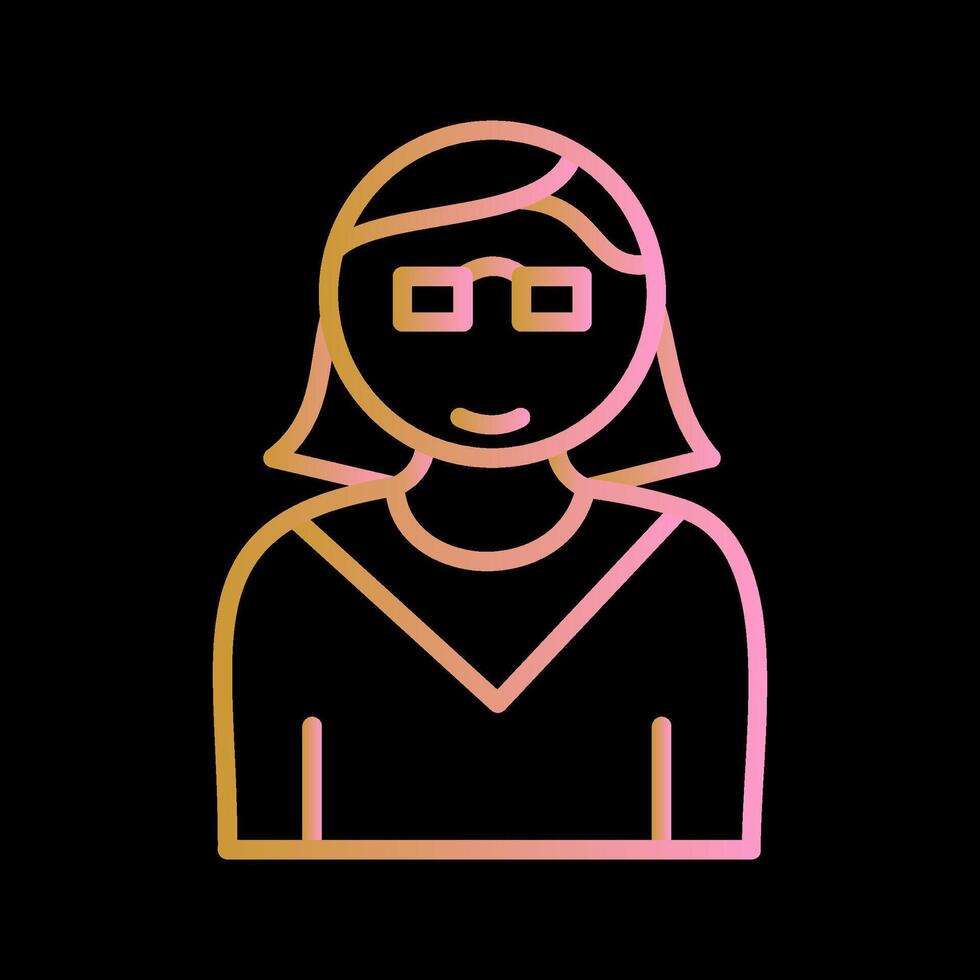 Female Professor Vector Icon