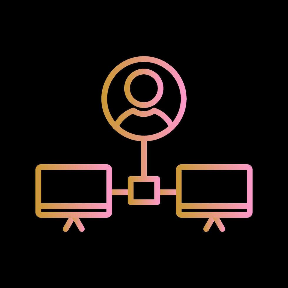Company Network Vector Icon