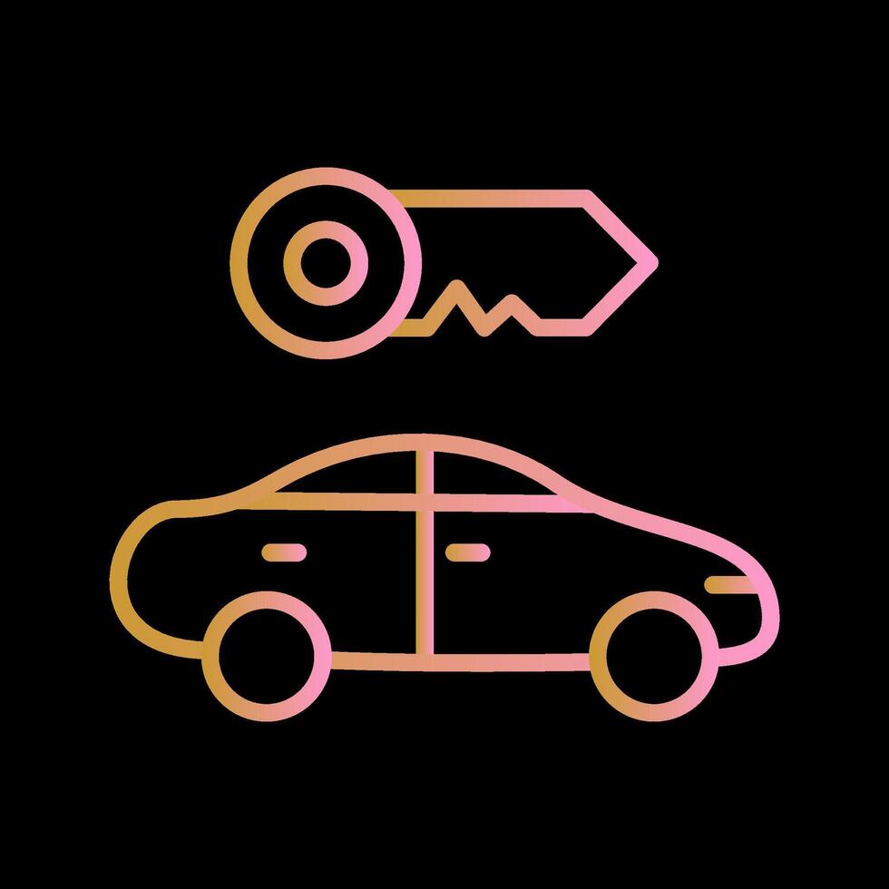 Rent a Car Vector Icon