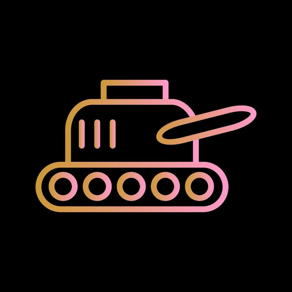 icono de vector de exhibición de tanque