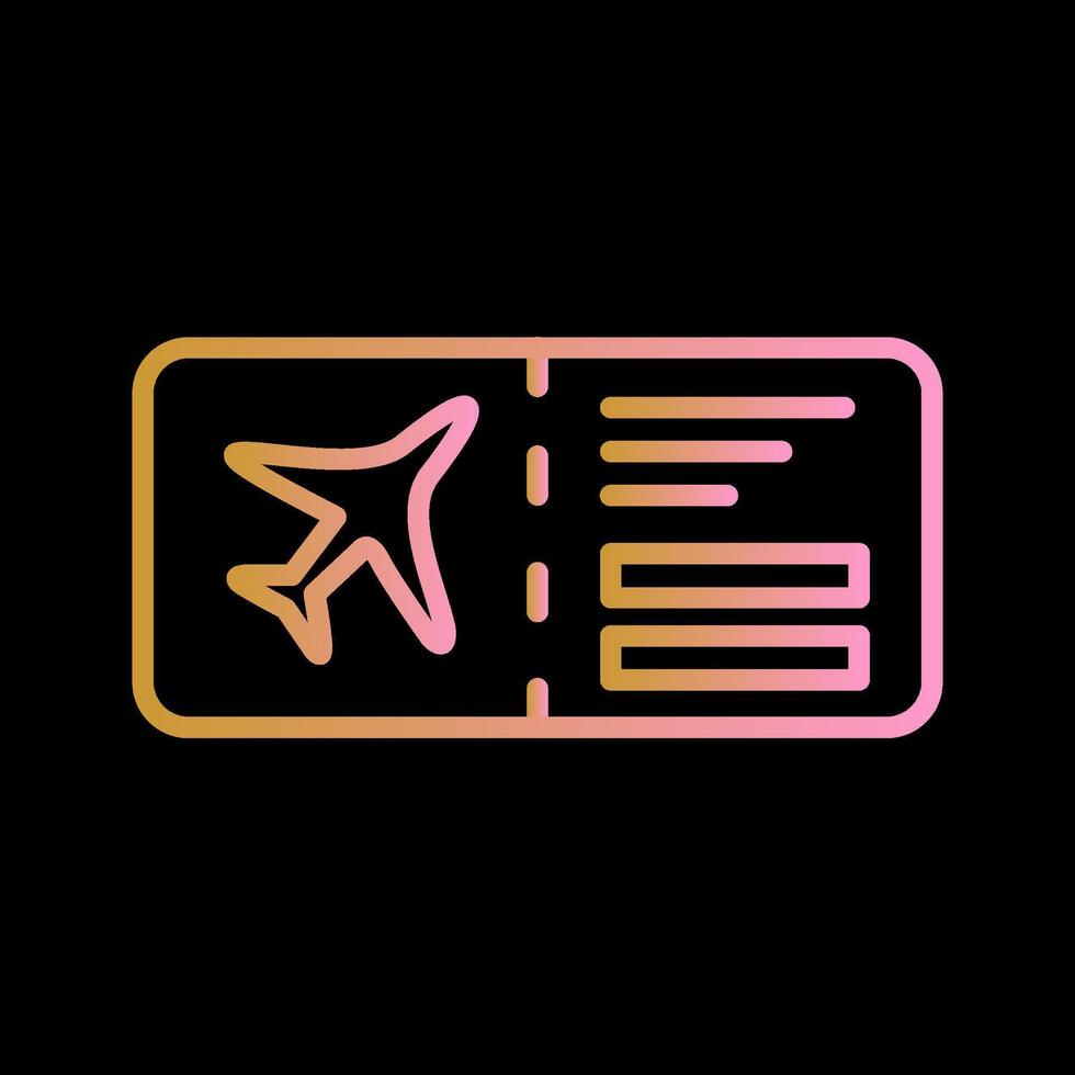 Plane Tickets Vector Icon