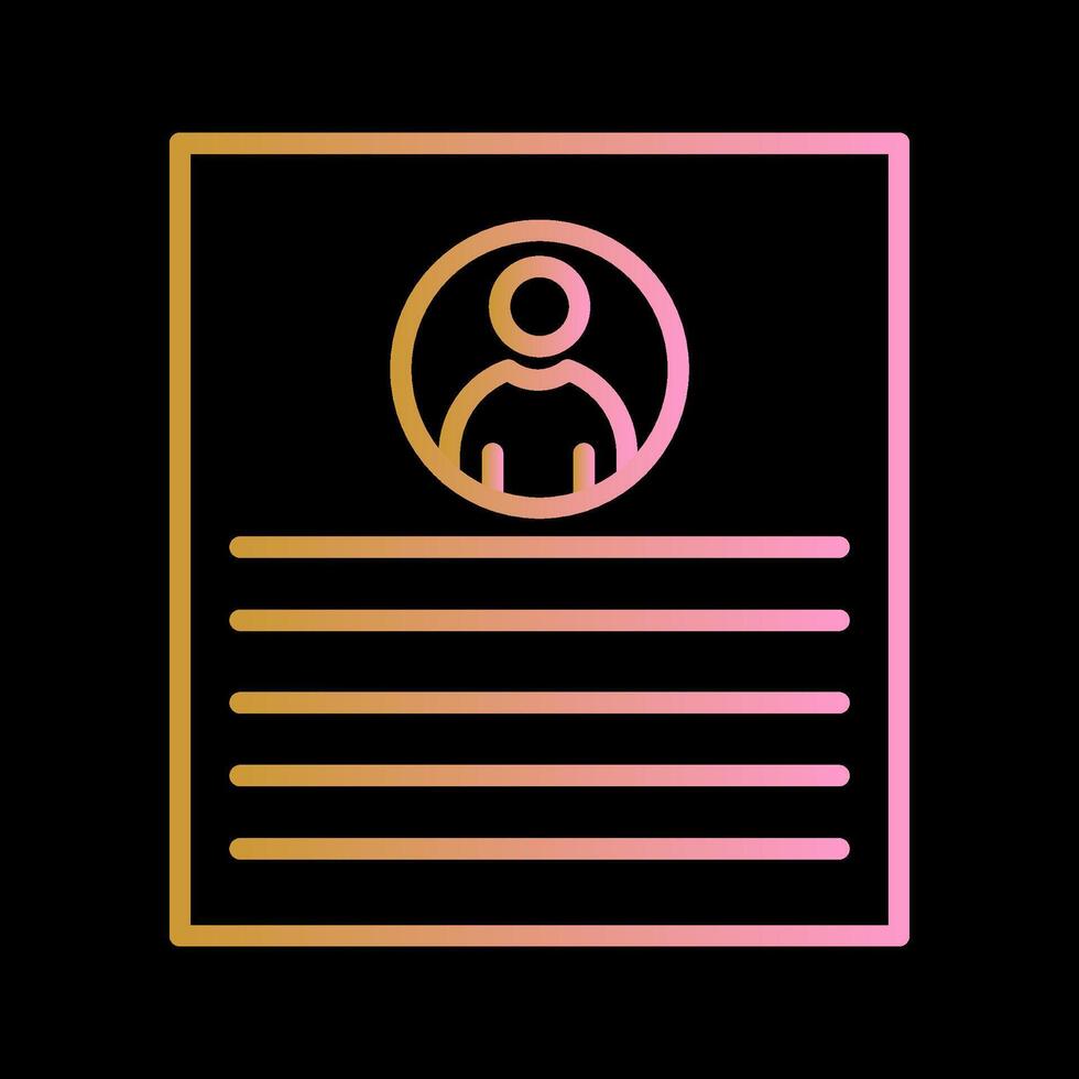 Client Profile Vector Icon
