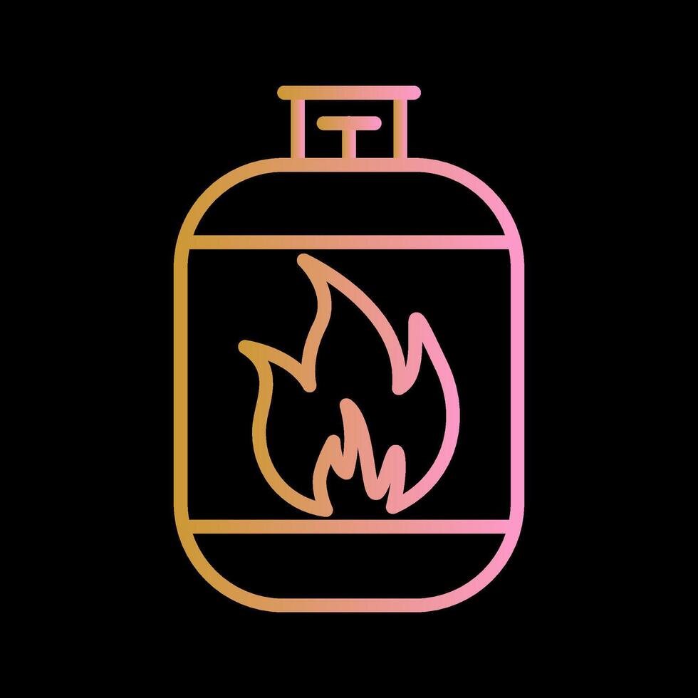 Gas Cylinder Vector Icon