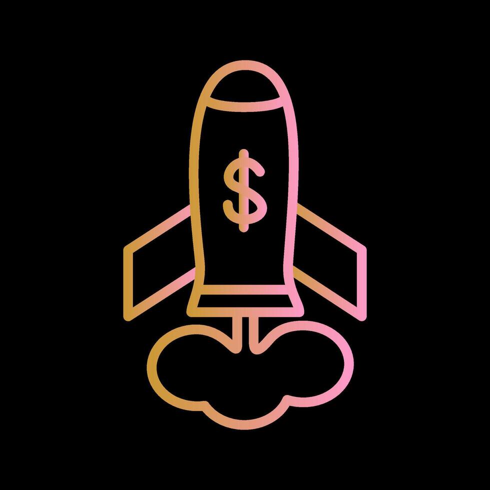 Marketing Rocket Vector Icon