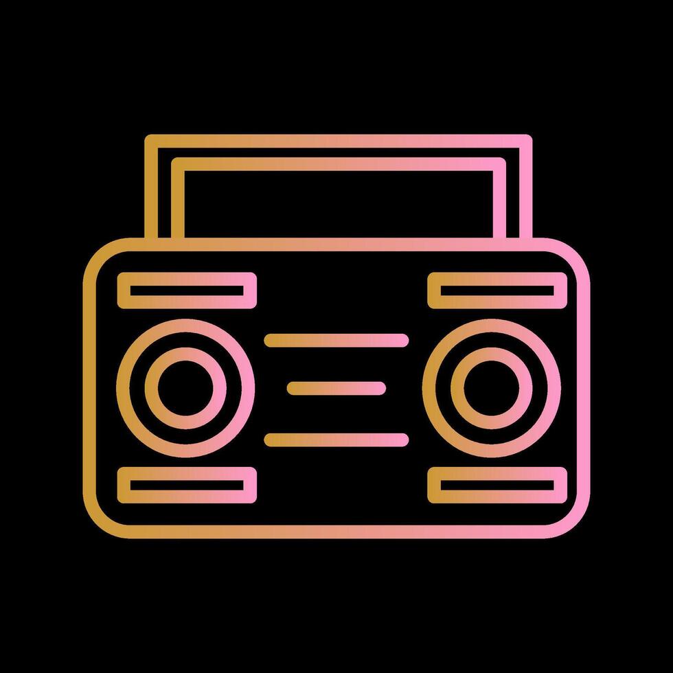 Cassette Player Vector Icon