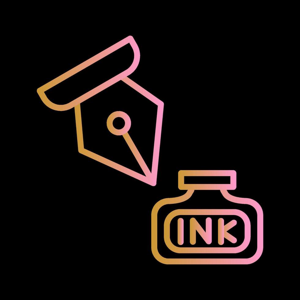 Ink and Pen Vector Icon