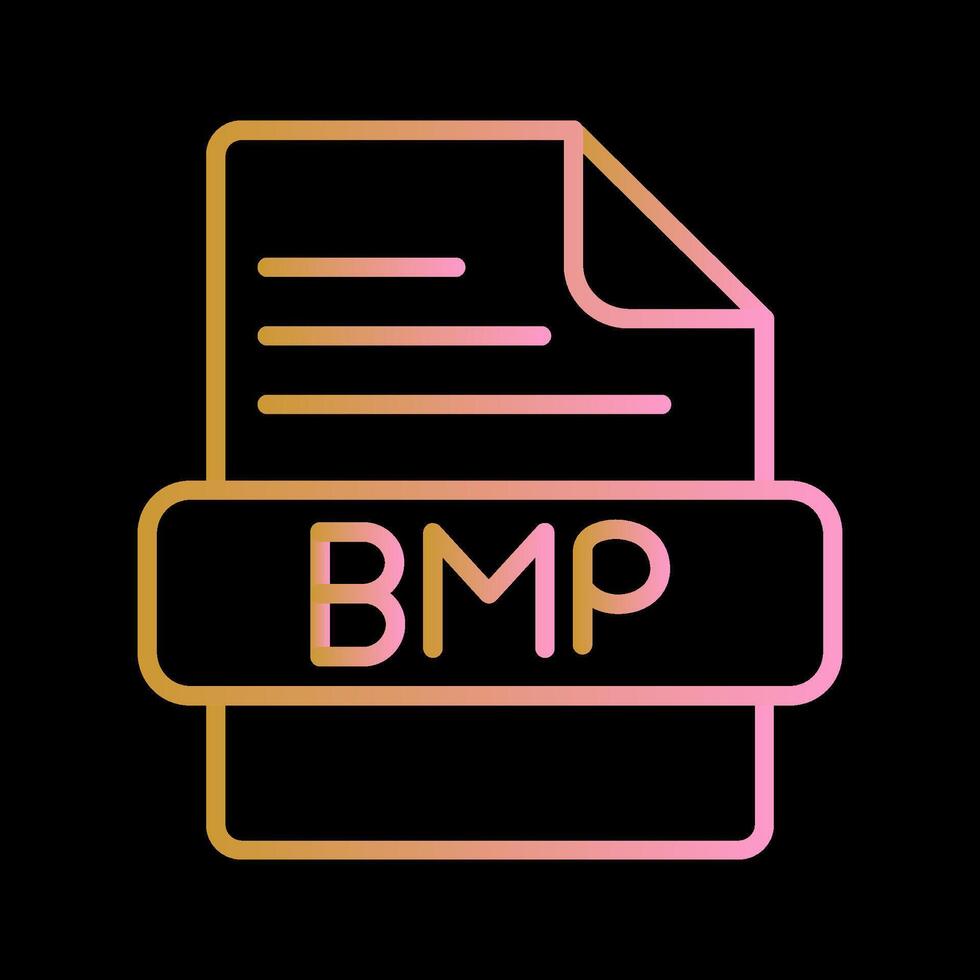 icono de vector de bmp