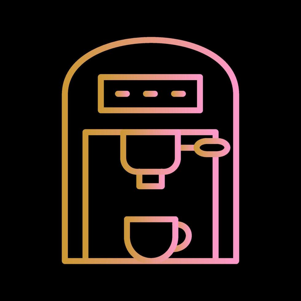 café máquina ii vector icono