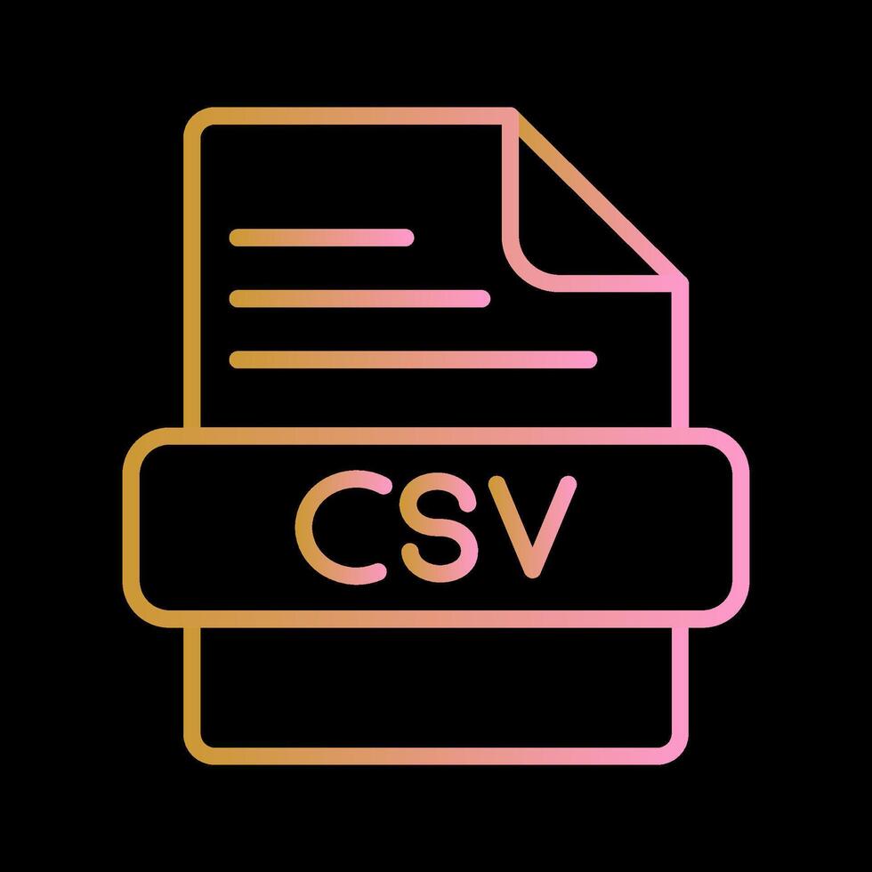 CSV Vector Icon