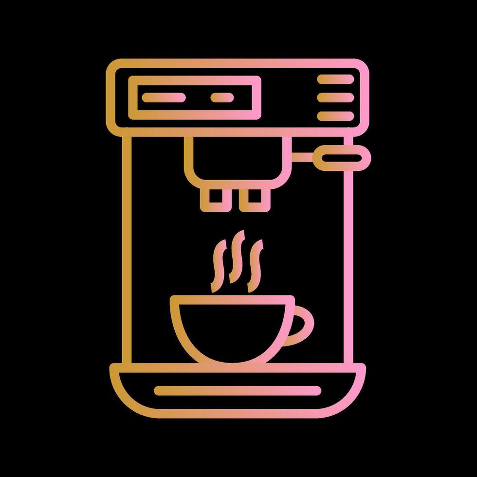 café máquina yo vector icono