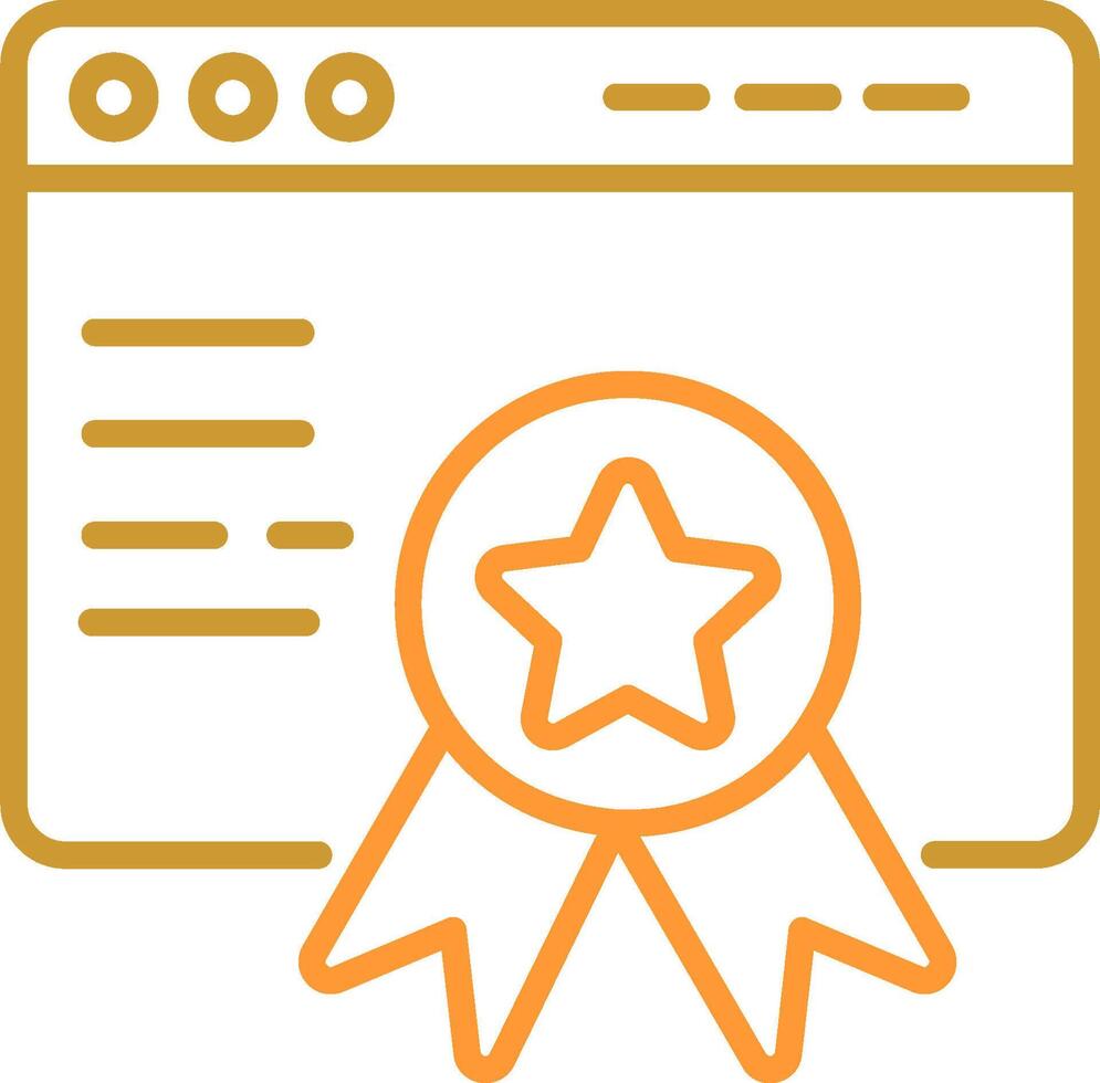 web premio vector icono