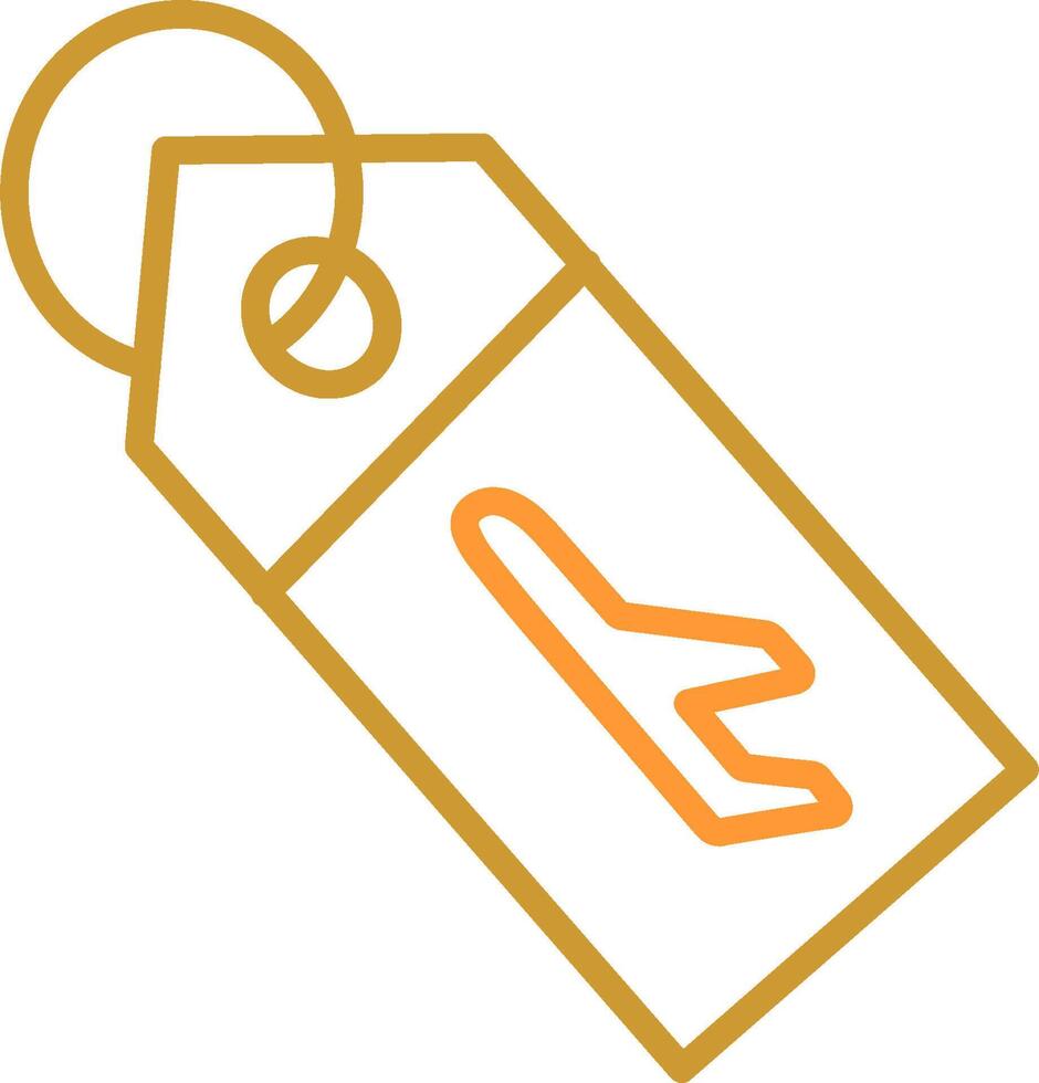 Luggage Tag Vector Icon