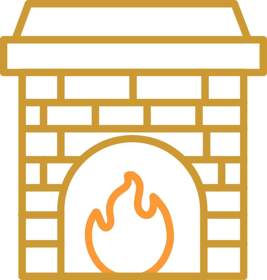 Fireplace Vector Icon