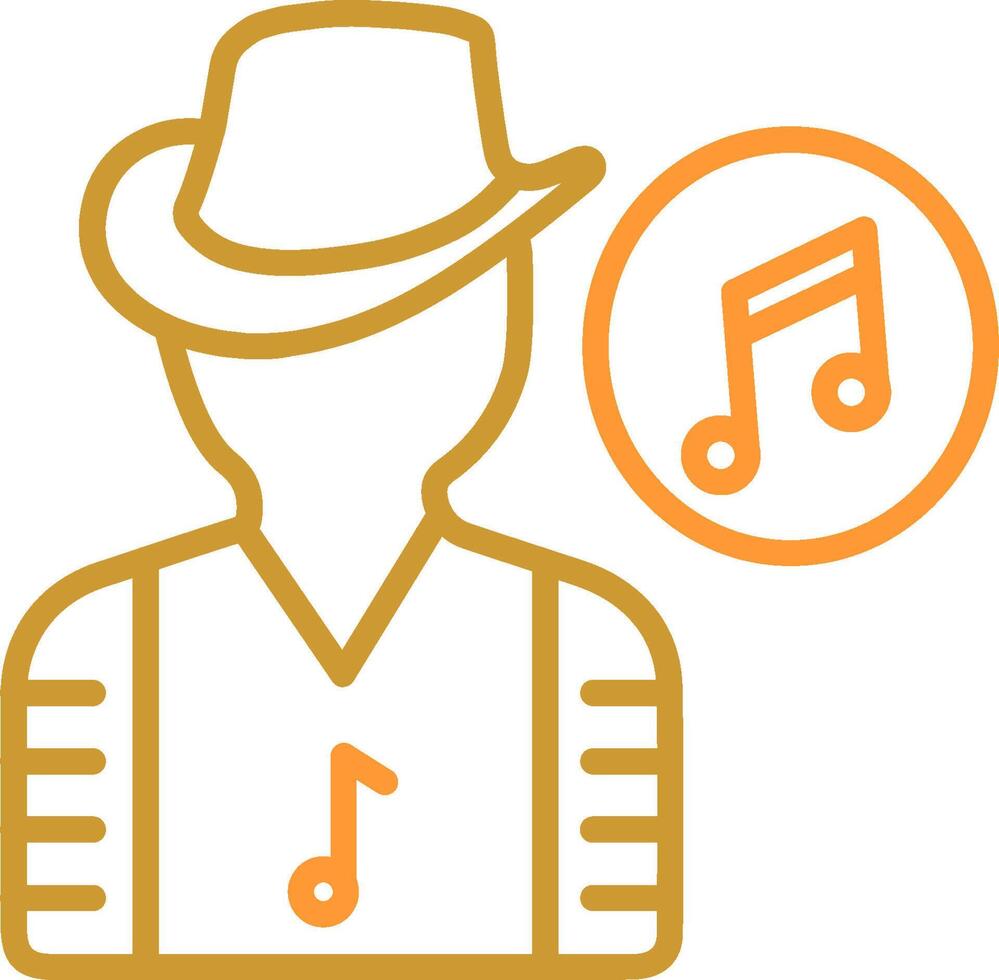 músico vector icono