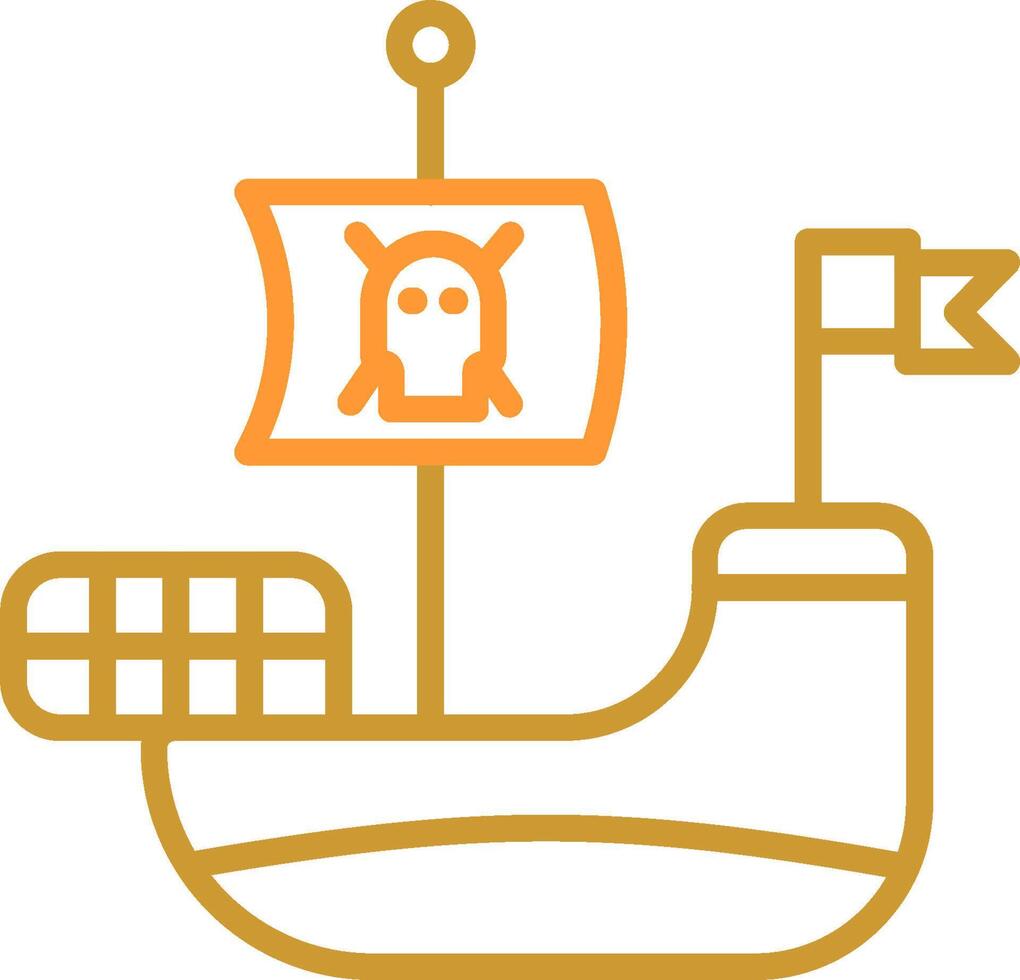 Pirate Ship Vector Icon