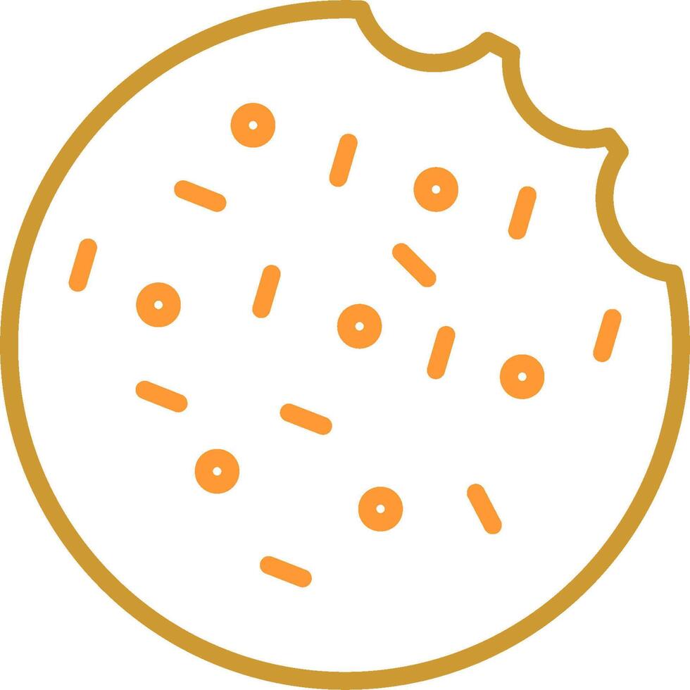 icono de vector de galleta