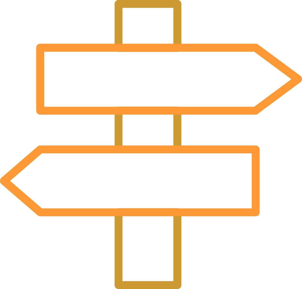Signpost Vector Icon