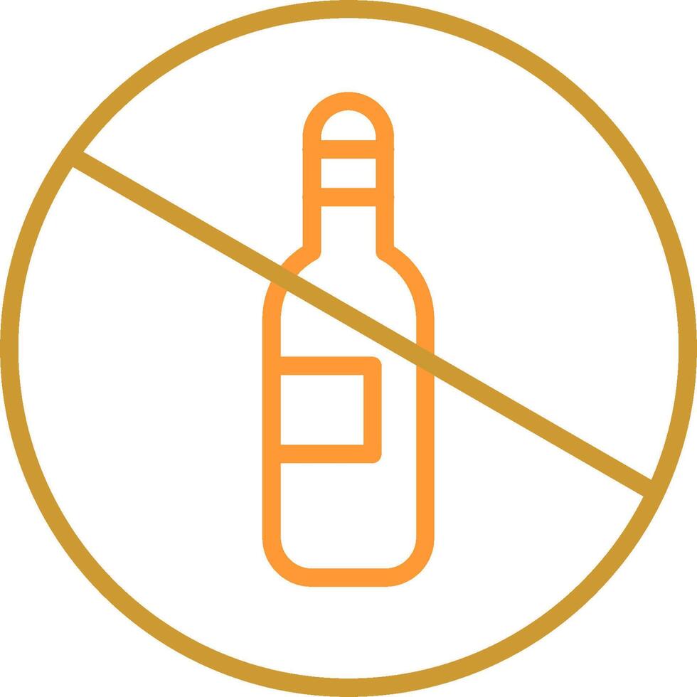 No Drinking Vector Icon