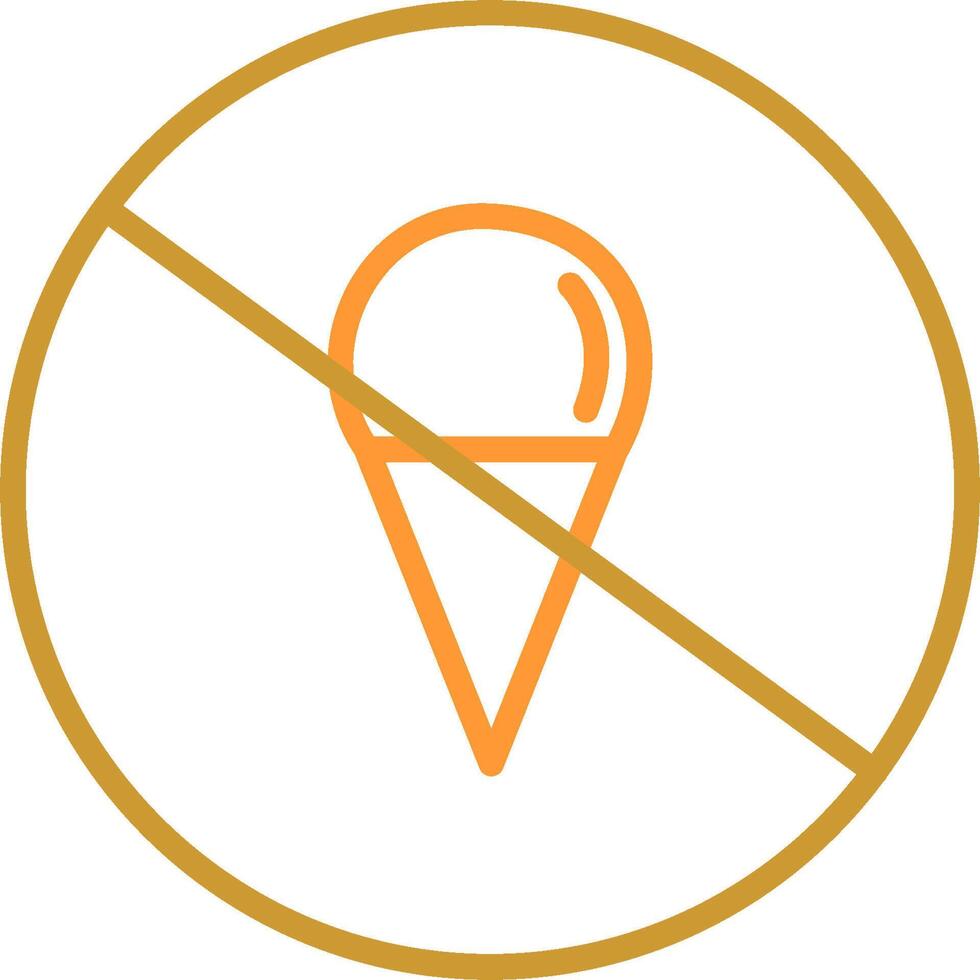 No Icecream Vector Icon