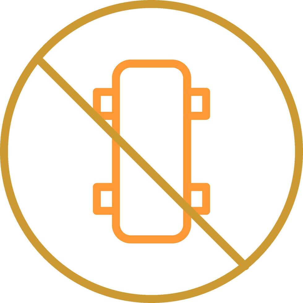 No Skating Vector Icon