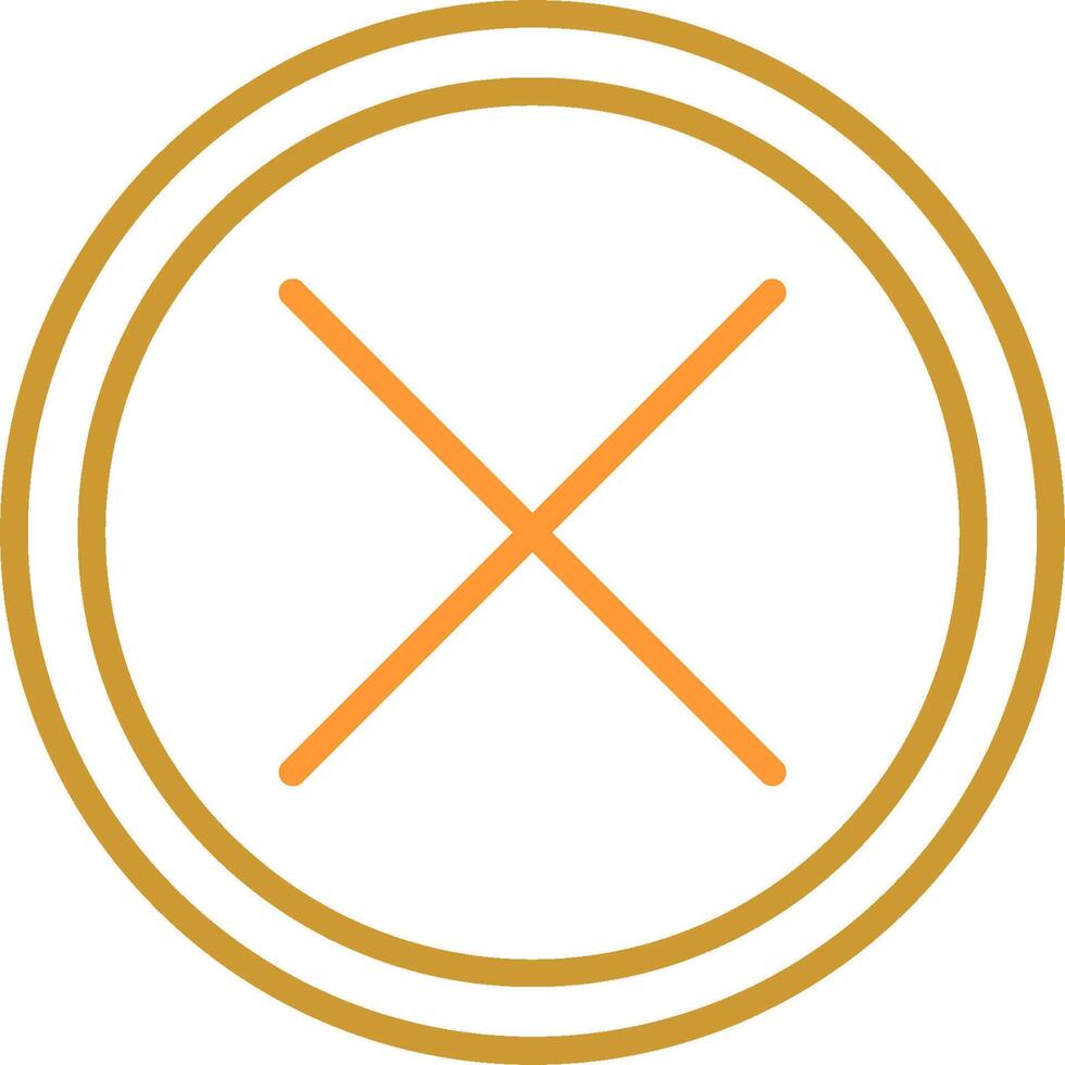 Do Not Cross Vector Icon