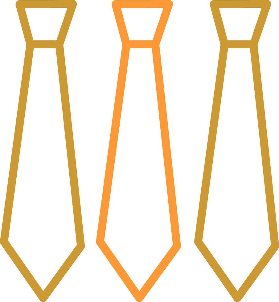 Three Ties Vector Icon
