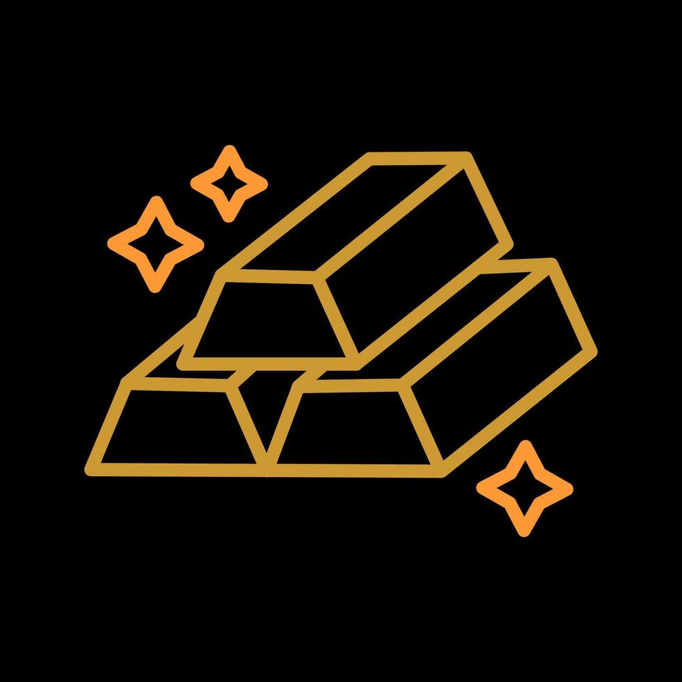 Gold Bars Vector Icon