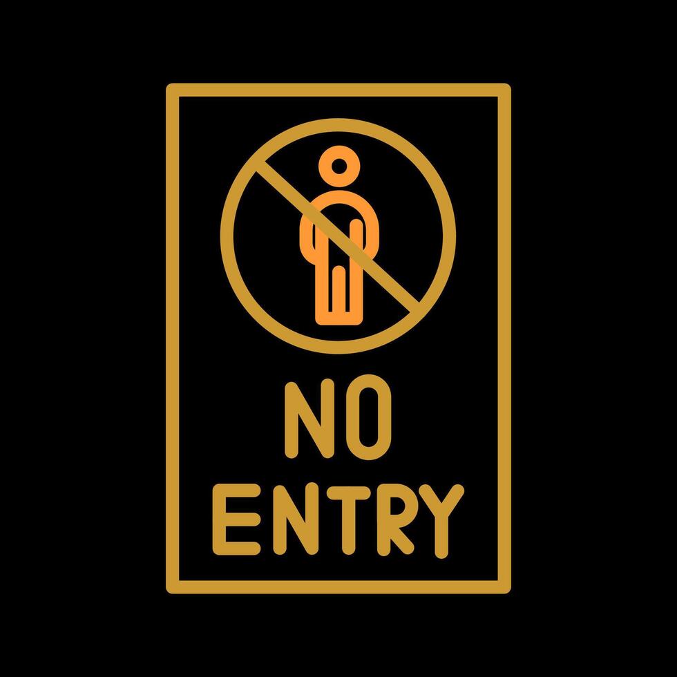 No Entry Sign Vector Icon