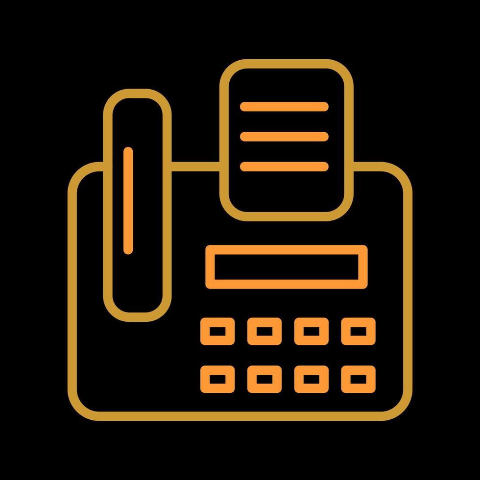 Fax Machine Vector Icon