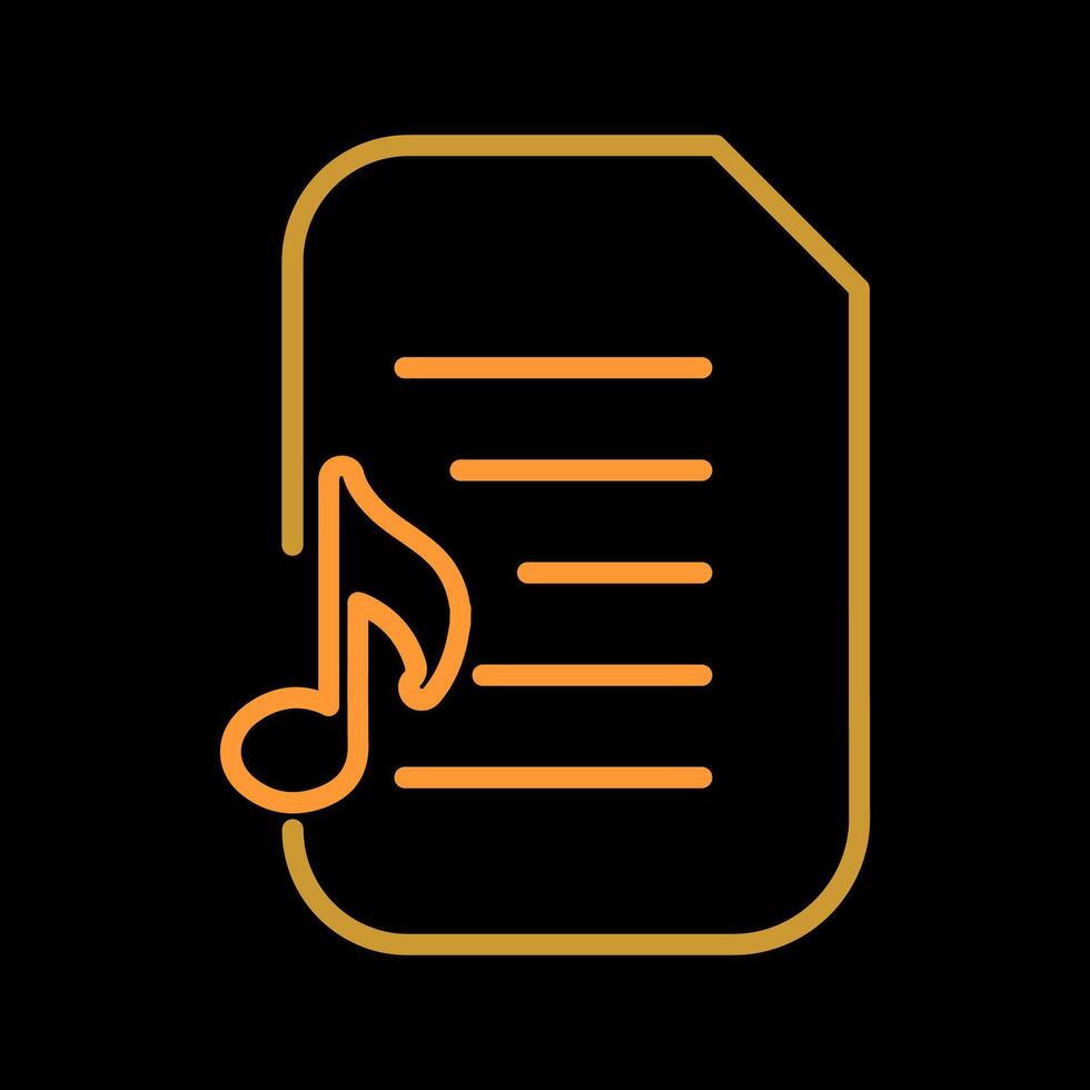Audio Document Vector Icon