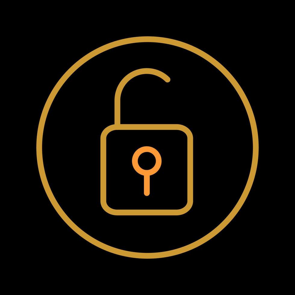 Open Lock II Vector Icon