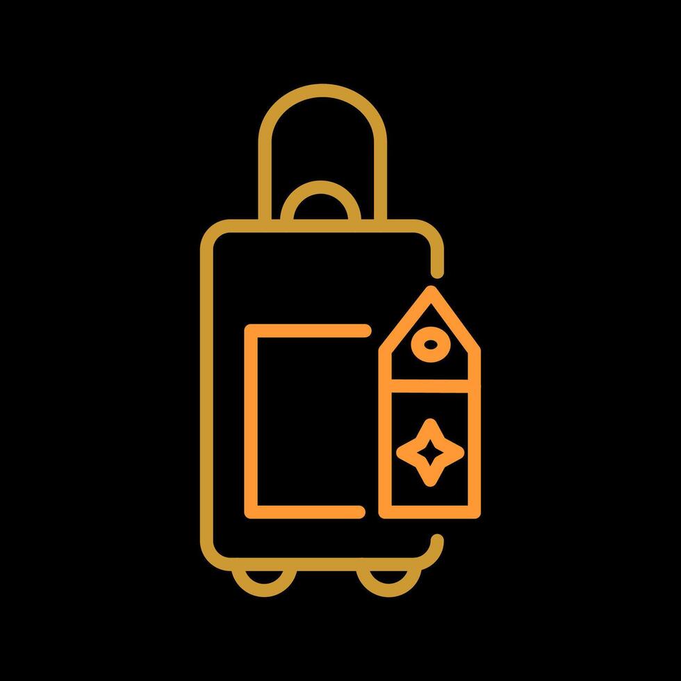 Bag with Tags Vector Icon