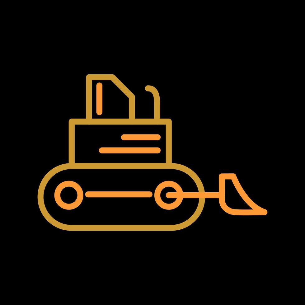 Bulldozer Vector Icon