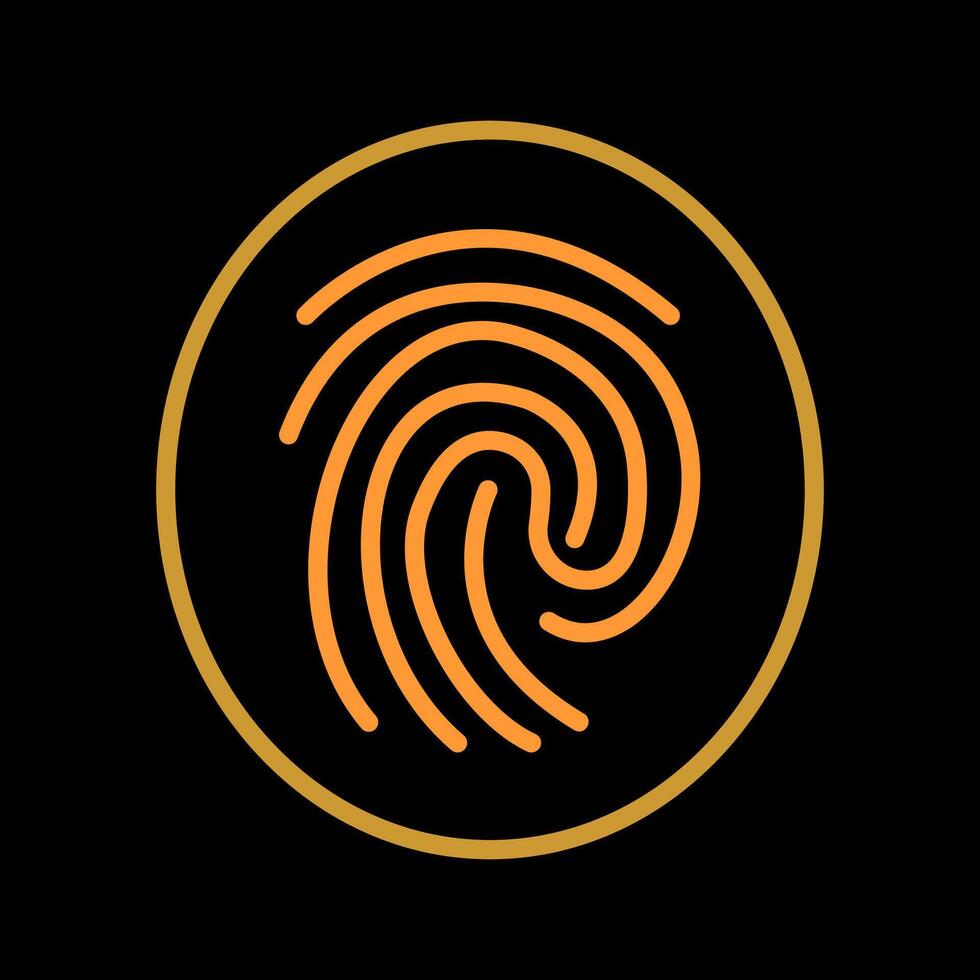 Fingerprint Vector Icon