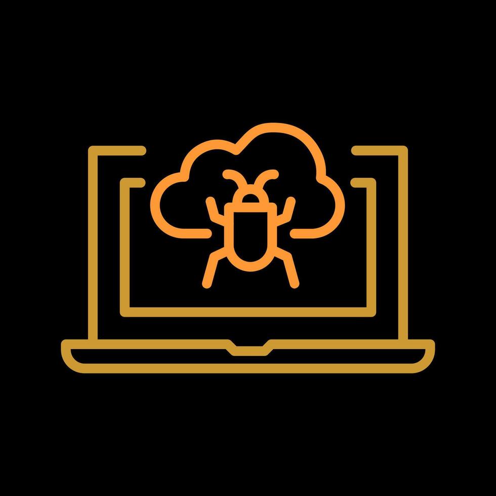 Bug Cloud Vector Icon