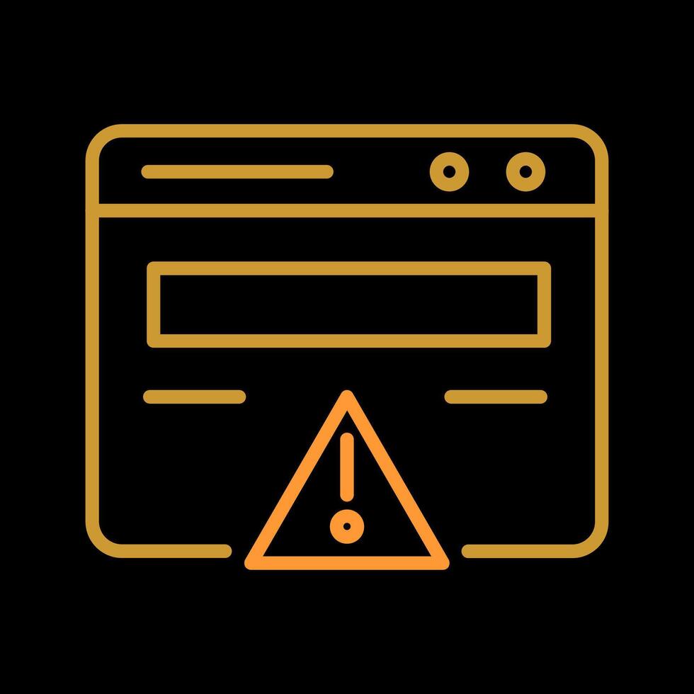 Web Error Vector Icon
