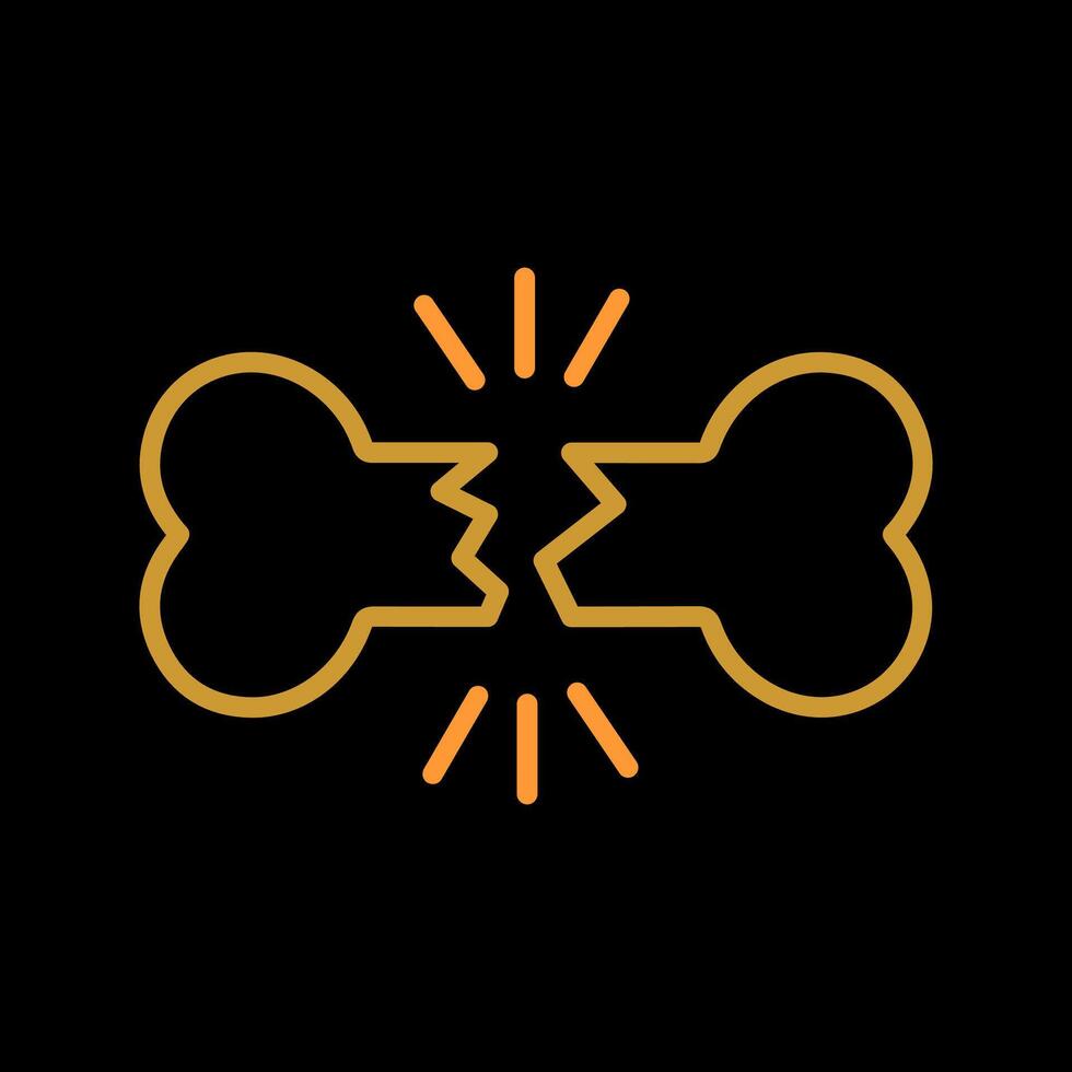 Bone Fracture Vector Icon
