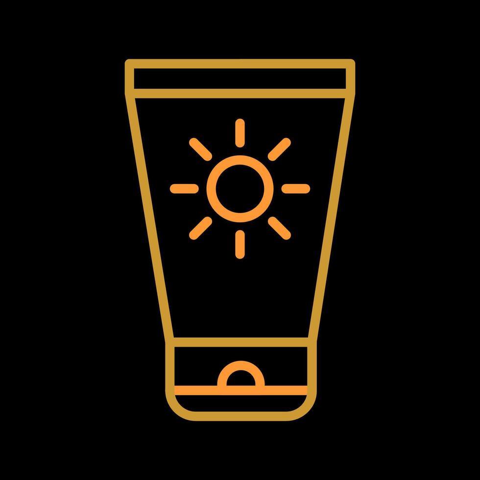 Sun Cream Vector Icon