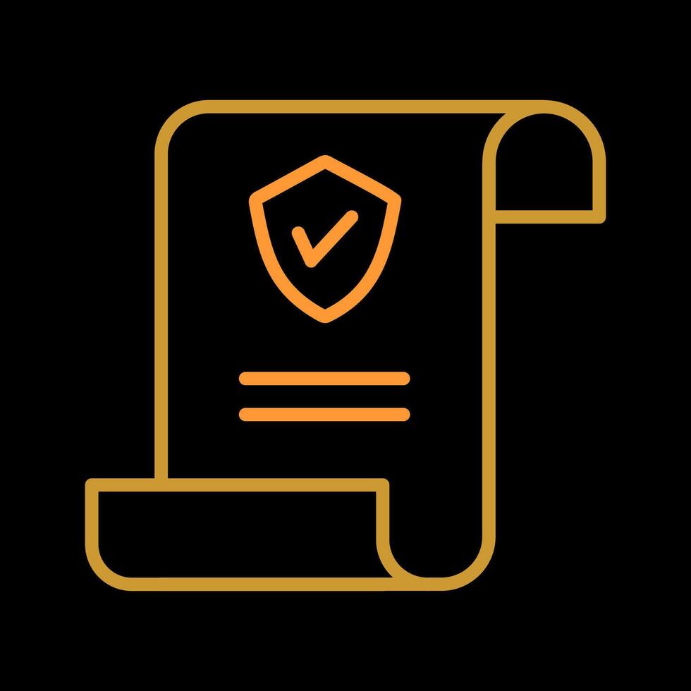 Insurance Policy Vector Icon