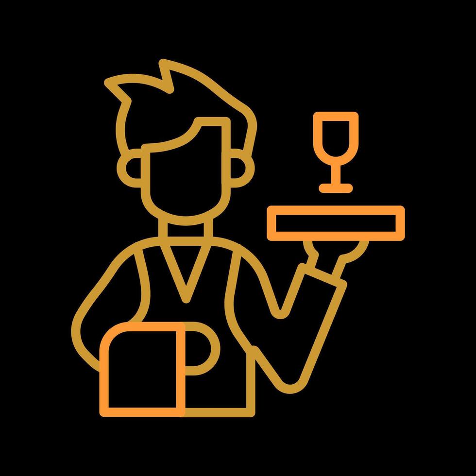 Waiter Vector Icon