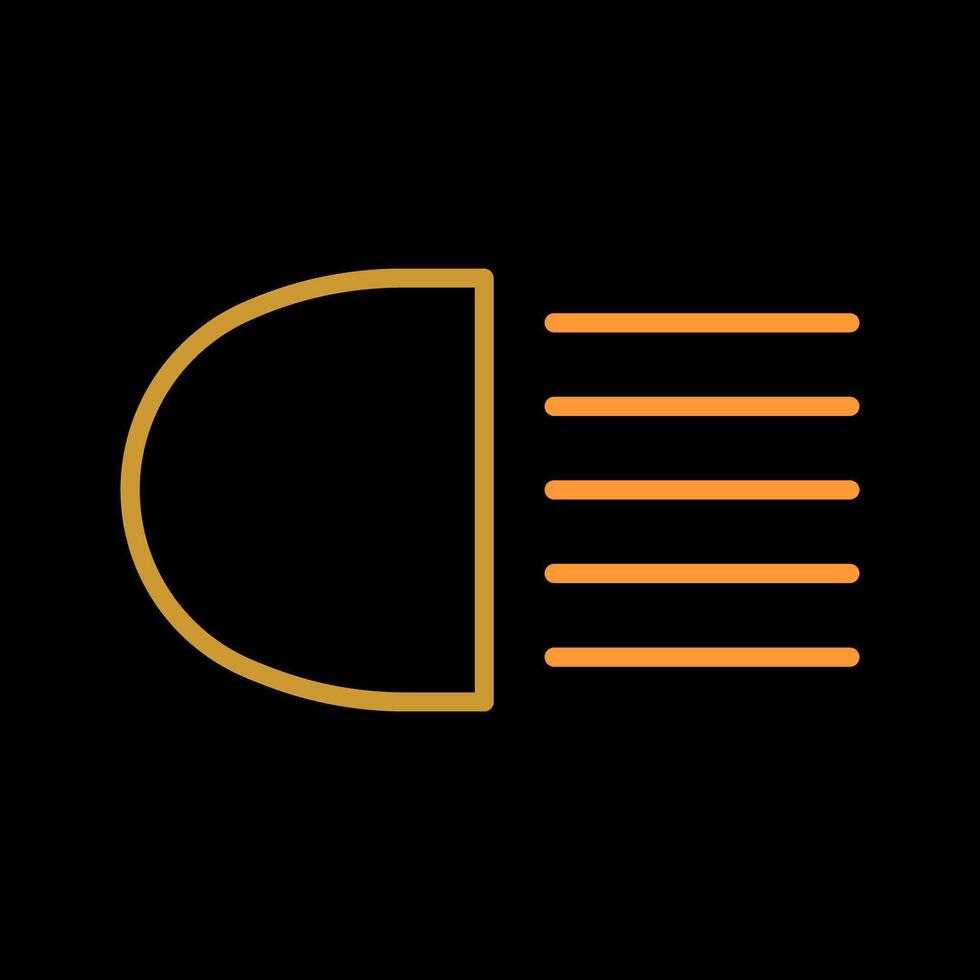 Headlight Vector Icon
