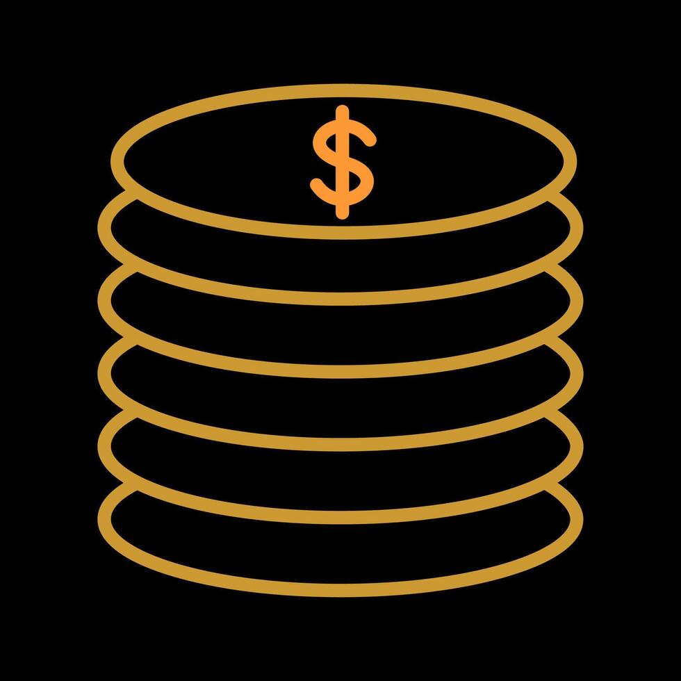 Stack of Coins Vector Icon