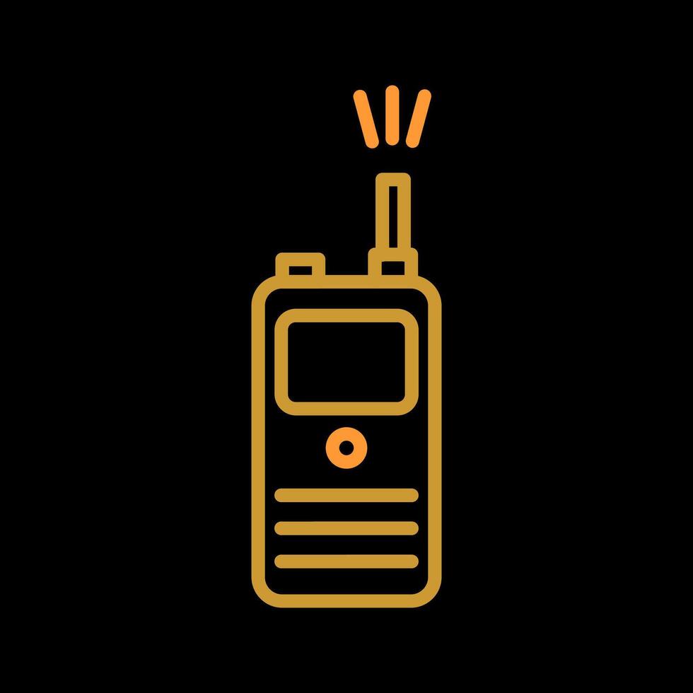 icono de vector de walkie-talkie