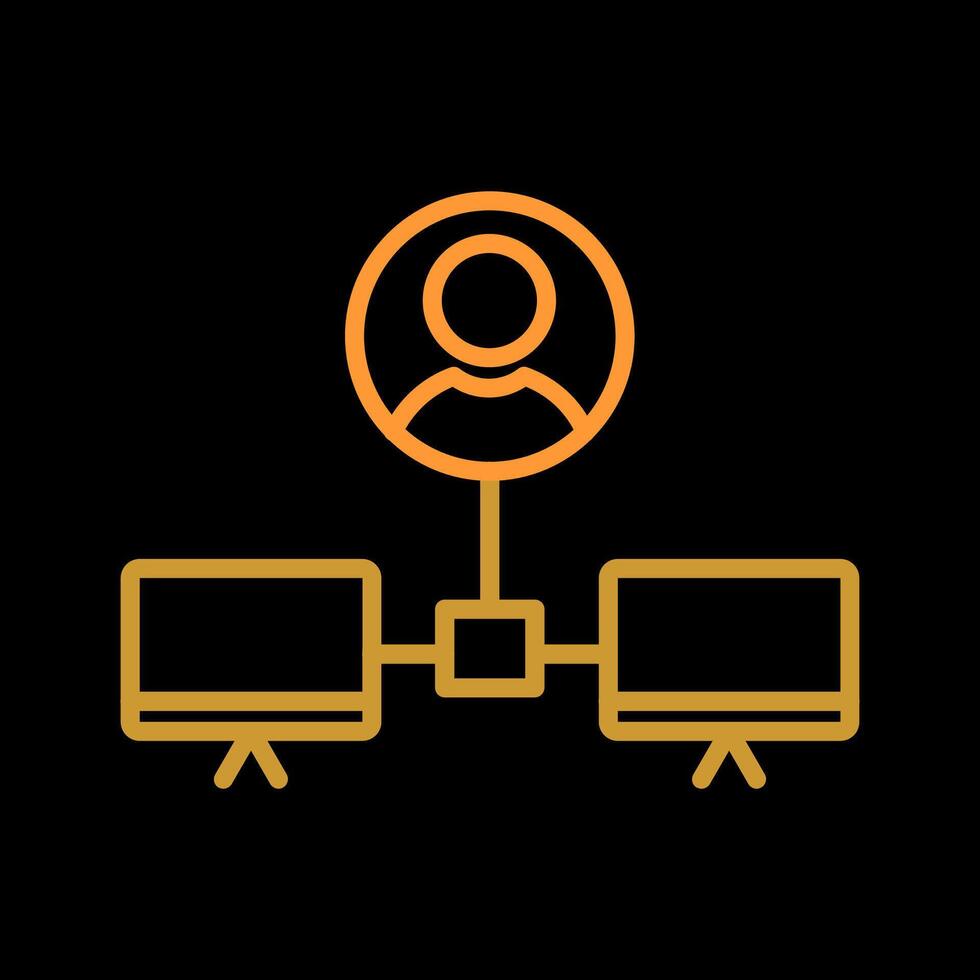Company Network Vector Icon
