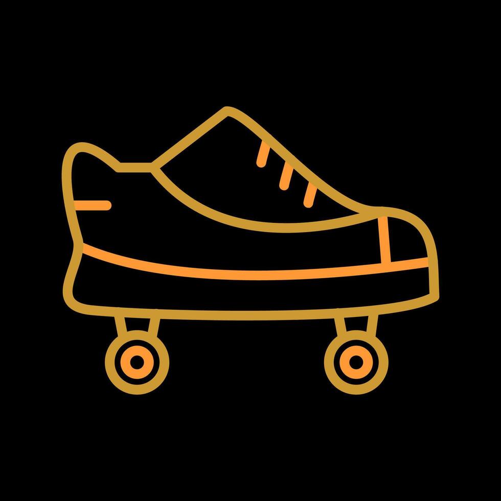 patines, vector, icono vector