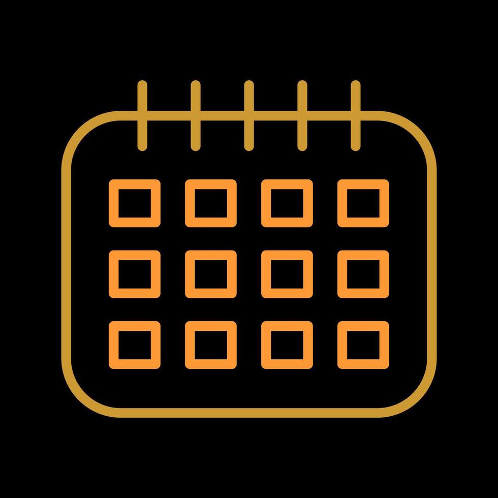 Marked Calendar Vector Icon