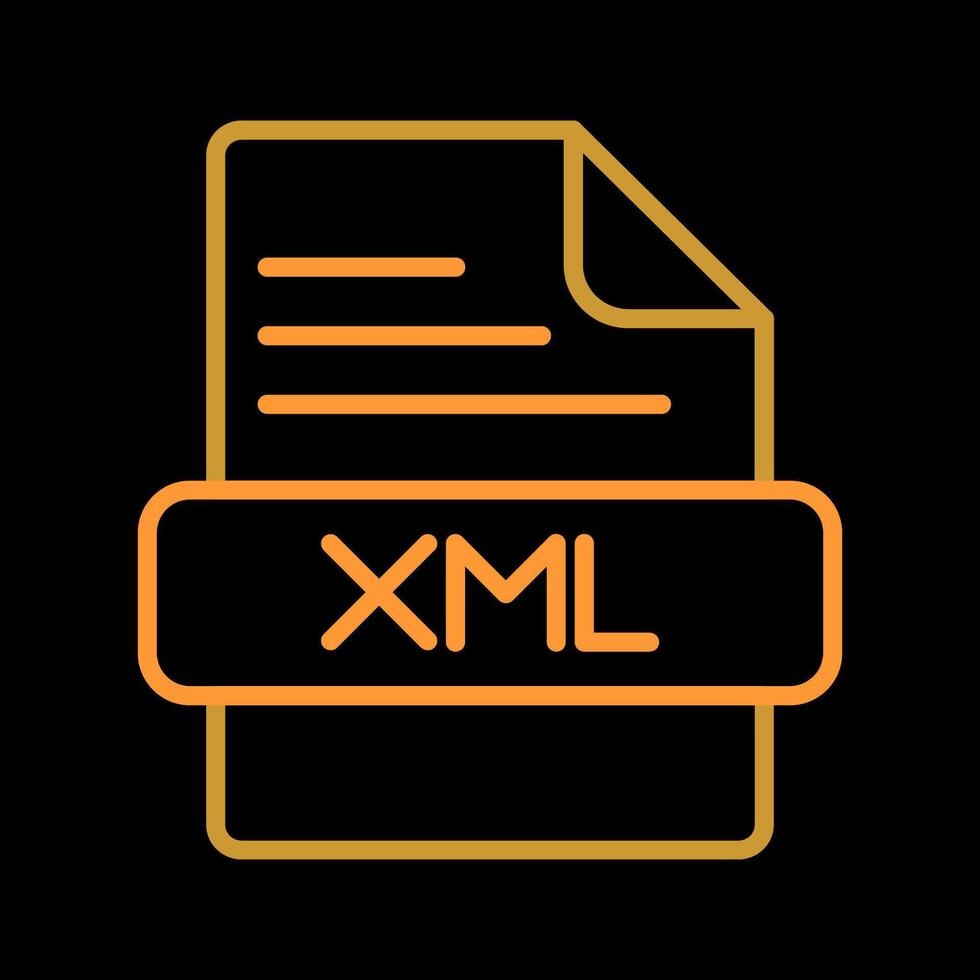 XML Vector Icon
