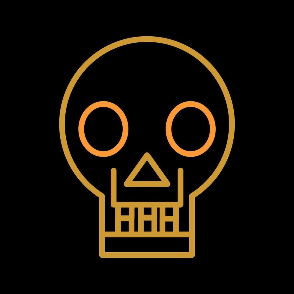 Skull X ray Vector Icon