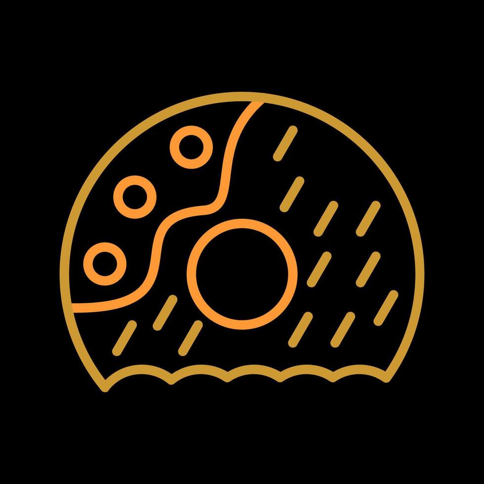 icono de vector de donut